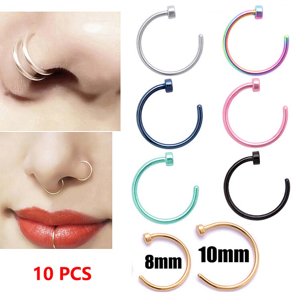 Body Jewelry On Sale - 10 sztuk Proste kolczyki do uszu