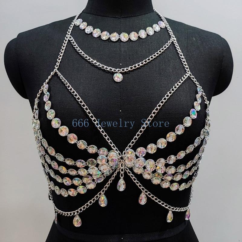 Body Jewelry Bra - F2TD Modny zestaw biżuterii do ciała