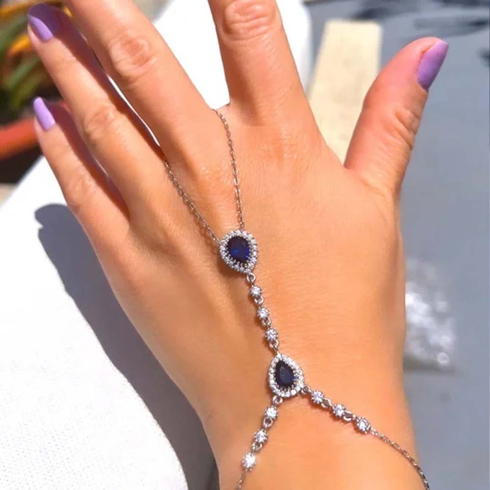 Body Jewelry Dubai - Stonefans Niebieska biżuteria ręczna Dubaj dla