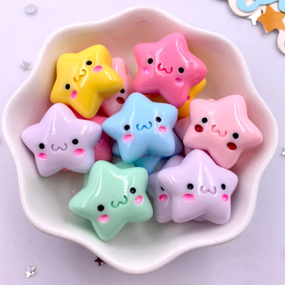 Star Flat Back - TX105 20 SZT. Mieszanka żywicy Kawaii