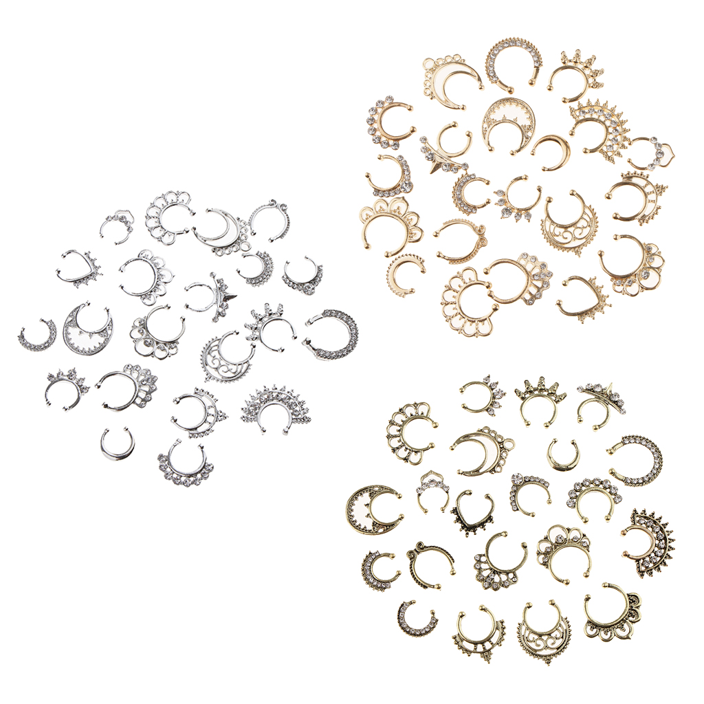 Body Jewelry On Sale - Gorąca sprzedaż 21/3PCS Nose Fake Septum