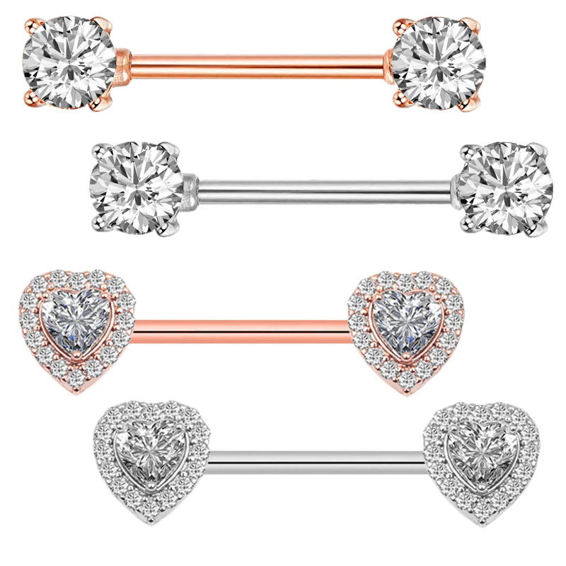 Body Jewelry Quality - 2 sztuk moda wysokiej jakości cyrkonia