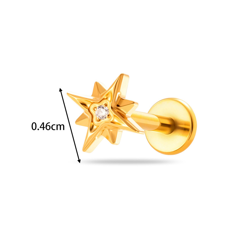 1 szt. Tytanowy kolczyk G23 16 – Body Jewelry Threadless recenzja i cena