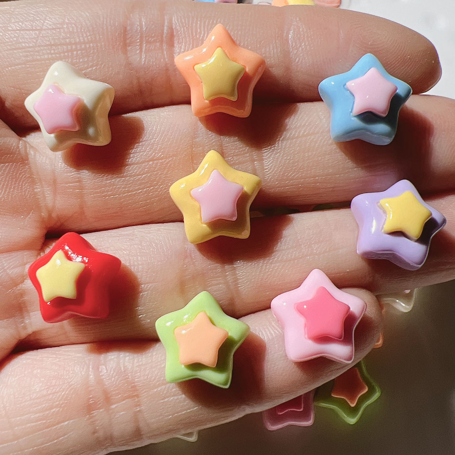 30 szt. Mini dwuwarstwowa nasz – Star Flat Back recenzja i cena
