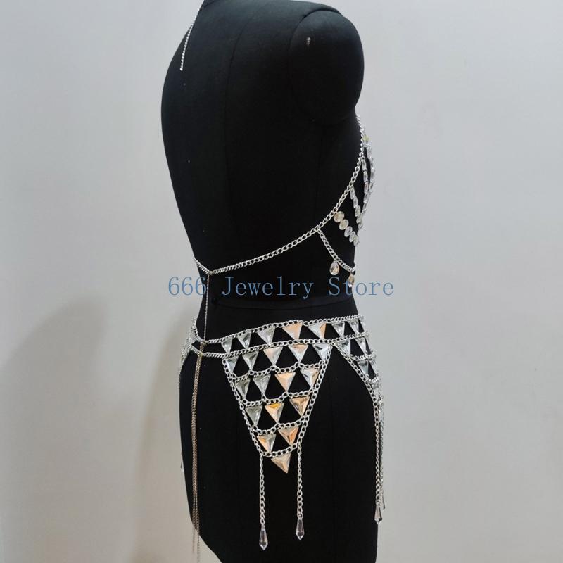 F2TD Modny zestaw biżuterii do – Body Jewelry Bra recenzja i cena